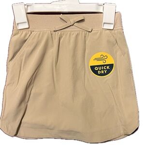 Cat & Jack Beige Skort for Girls Khaki Uniform Quick Dry